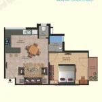 Lotus-Affordable-Housing-1-BHKE1-Floor-Plan