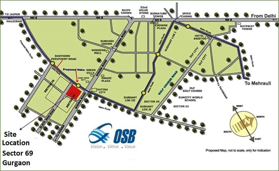 OSB-Golf-Heights-Location-Map