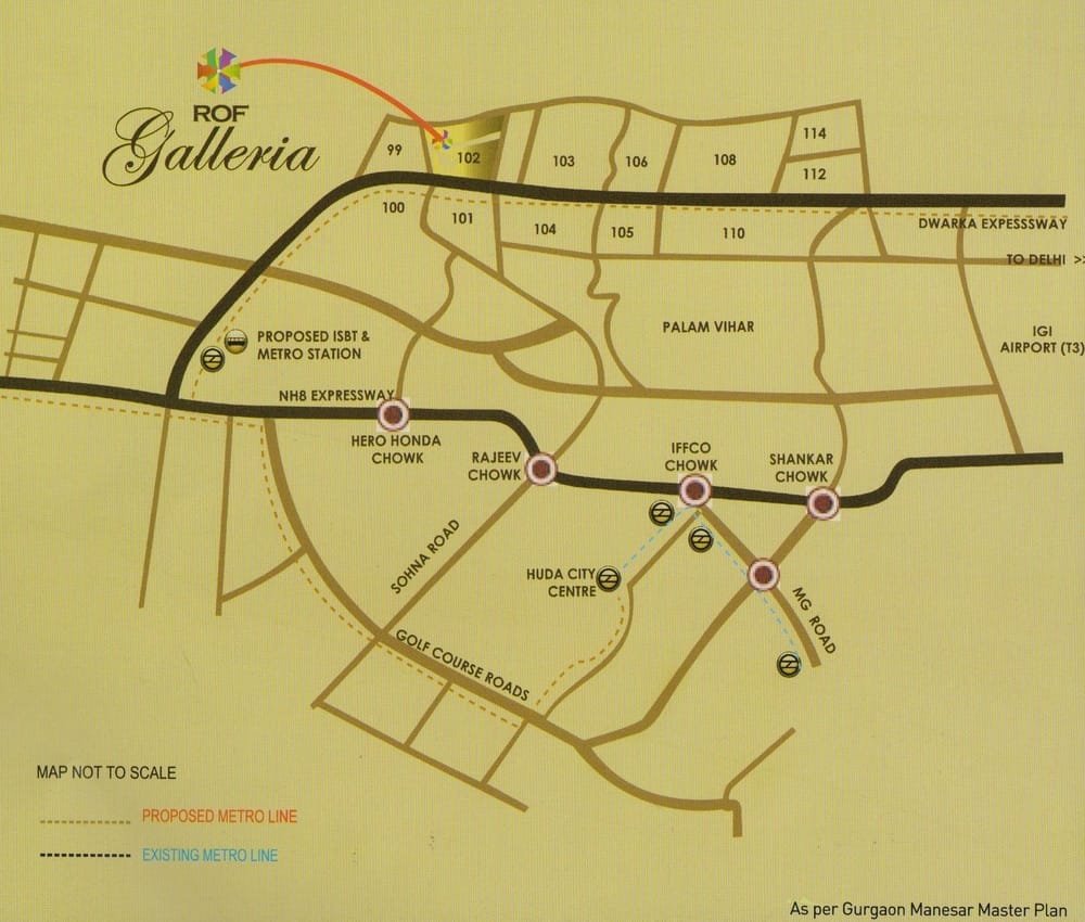 ROF Galleria Location Map