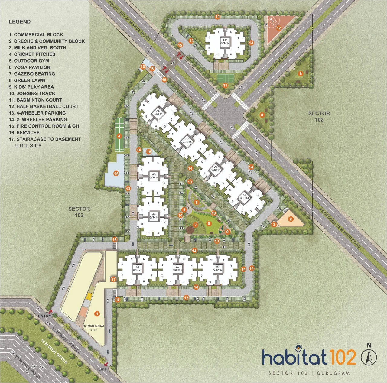 Conscient Habitat 102 Site Plan