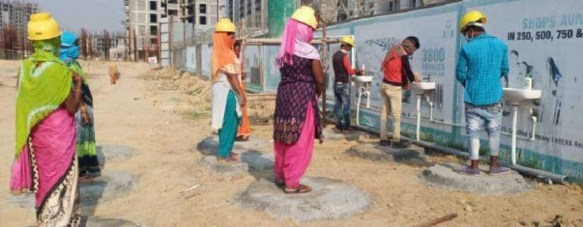 Coronavirus pandemic Work resumes at 60 construction sites in Gurugram