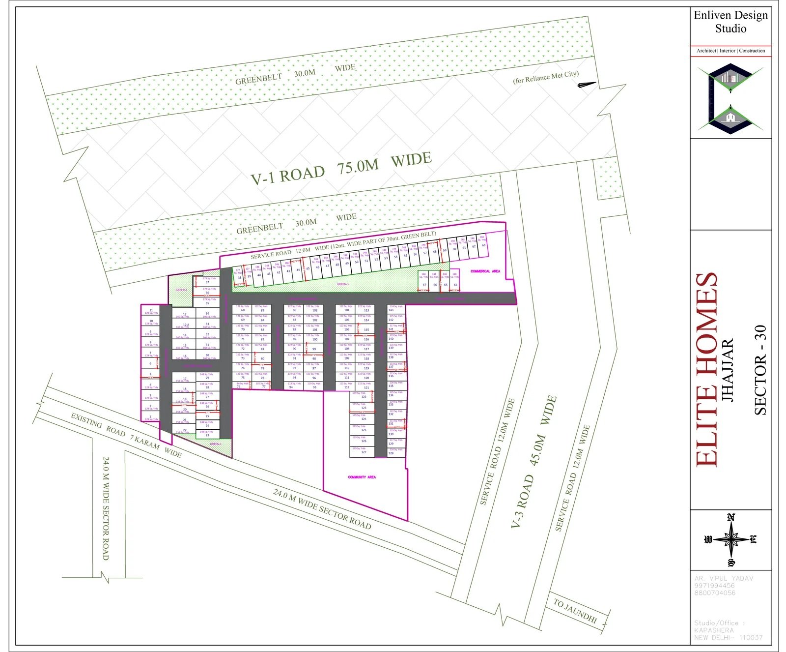 Elite-homes-ddjay-affordable-plots-sector-30-jhajjar-site-plan