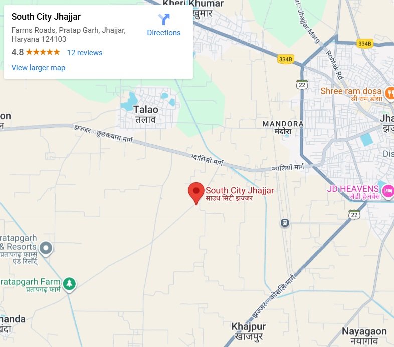 Vedmaan-south-city-ddjay-affordable-plots-sector-36-jhajjar-location-map