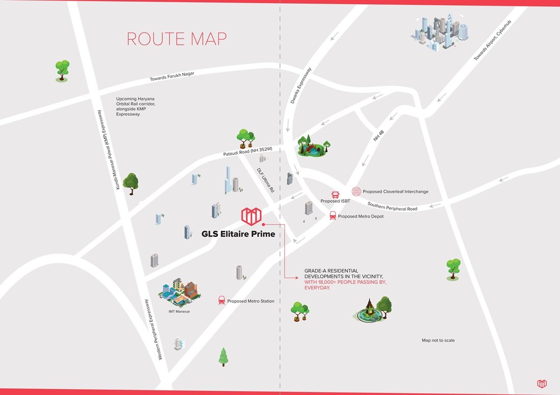 Gls Elitaire Prime Location Map