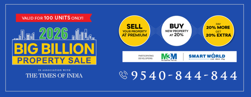 M3m Smartworld Big Billion Property Sale 2026 Zero Emi & 12% Rental Advantage
