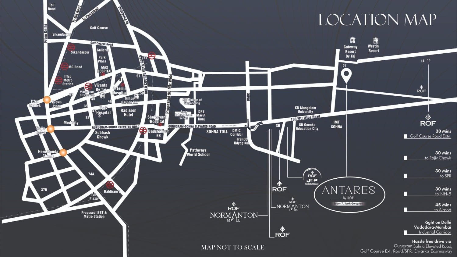Rof Antares Location Map