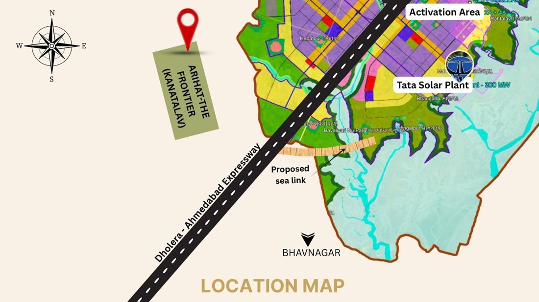 Arihat Frontier Location Map