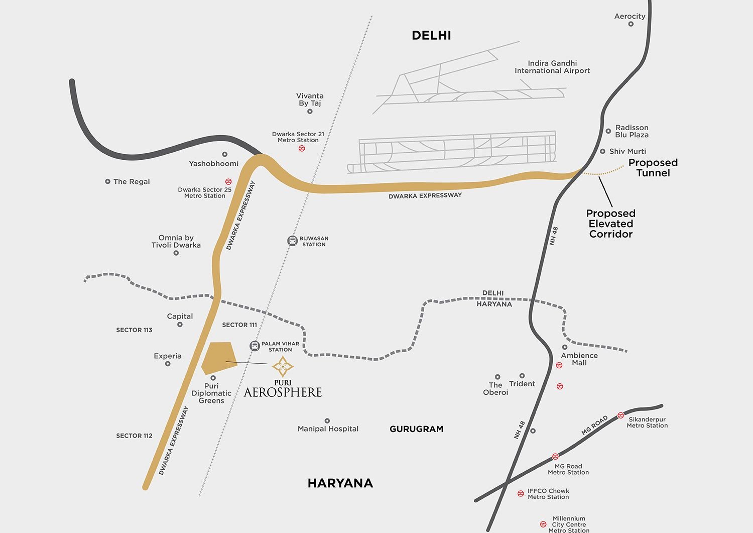 Puri Aerosphere Location Map